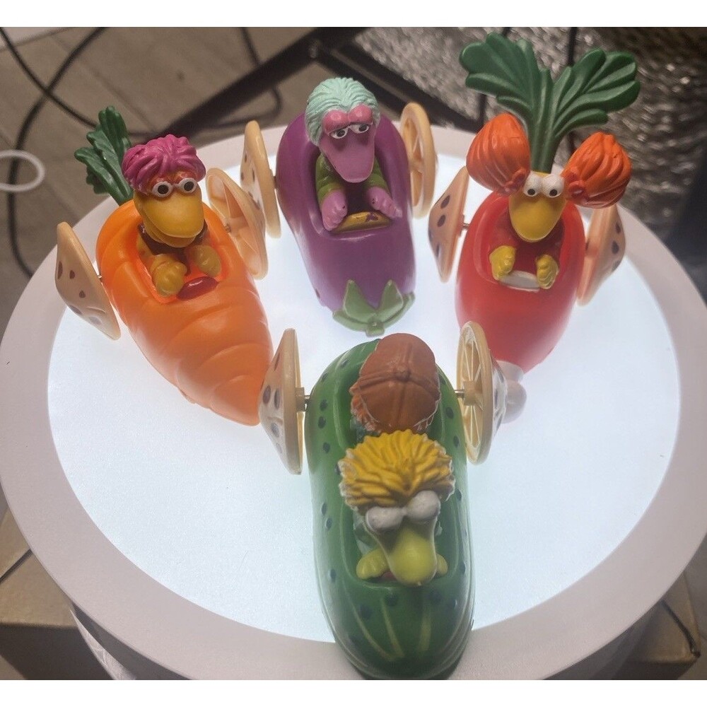 Vintage Fraggle Rock McDonalds Happy Meal Toys 1988 Jim Henson Complete Set Of 4